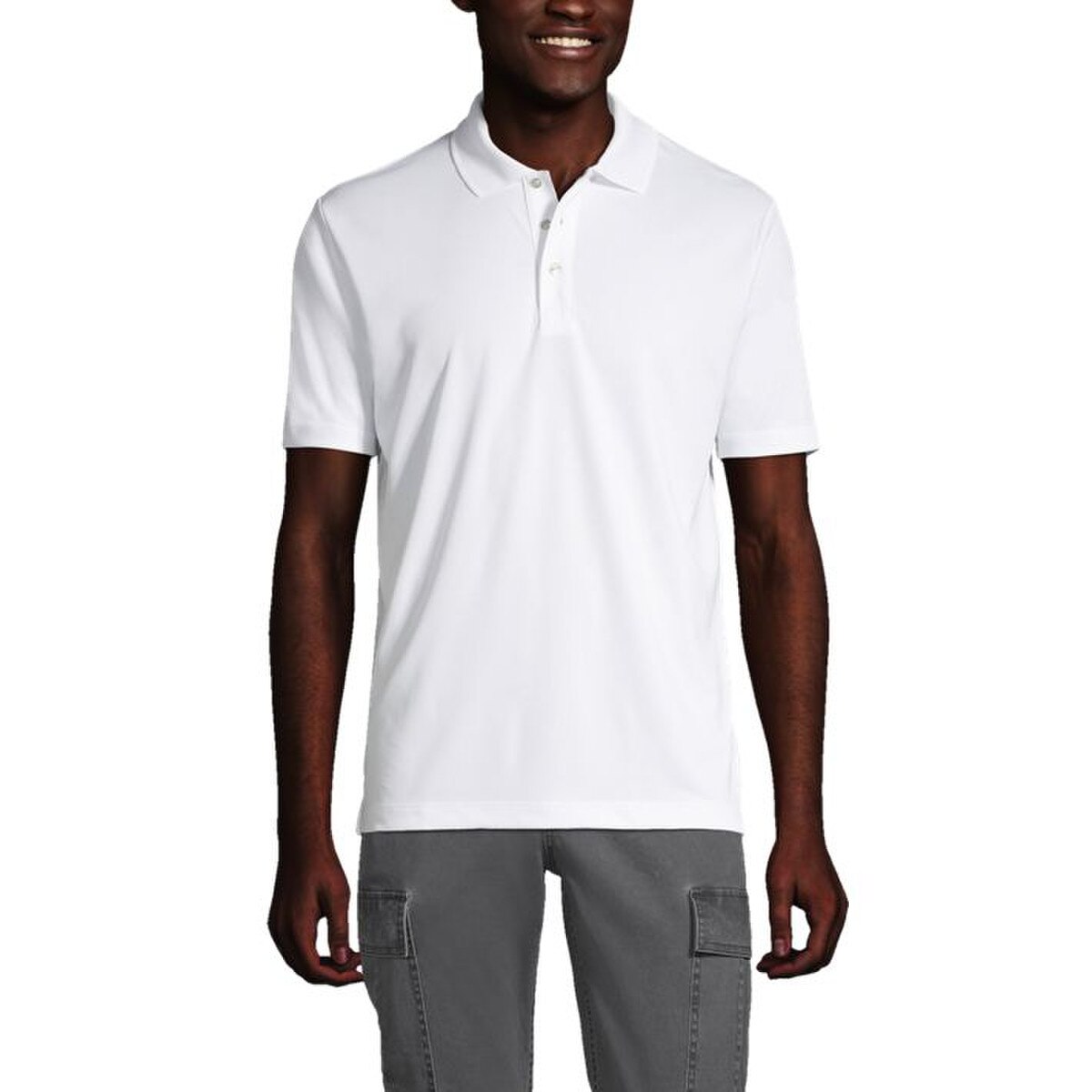 [34] Lands End Unisex Active Polo Shirt